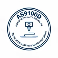 AS9100D aerospace workflow badge