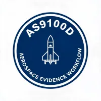 AS9100D workflow badge